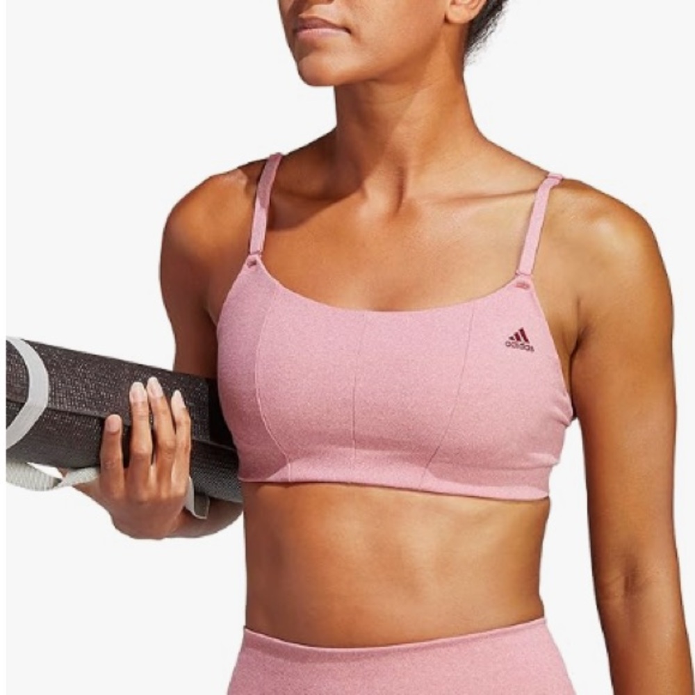 Adidas Women's Dusty Rose Sports Bra